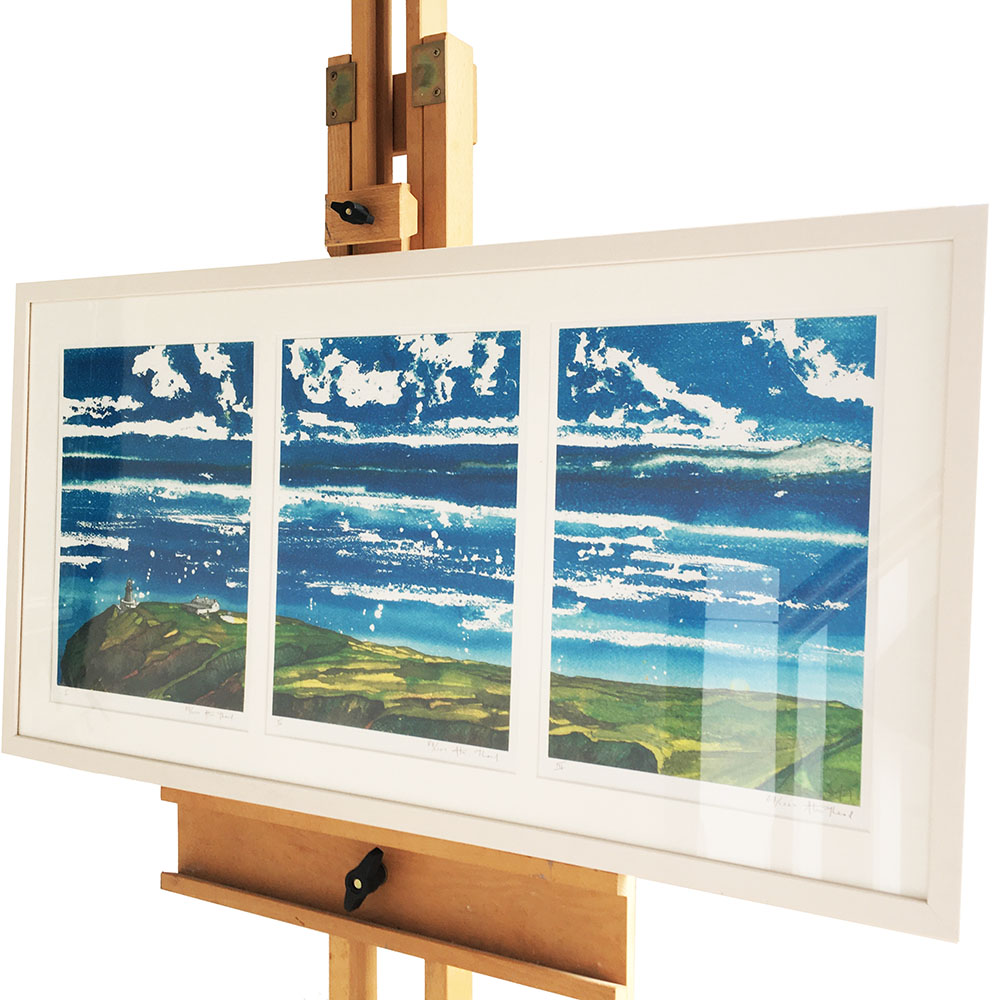 Bailey LightHouse Triptych framed in single frame
